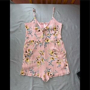 Xhilaration Floral design dress romper size large